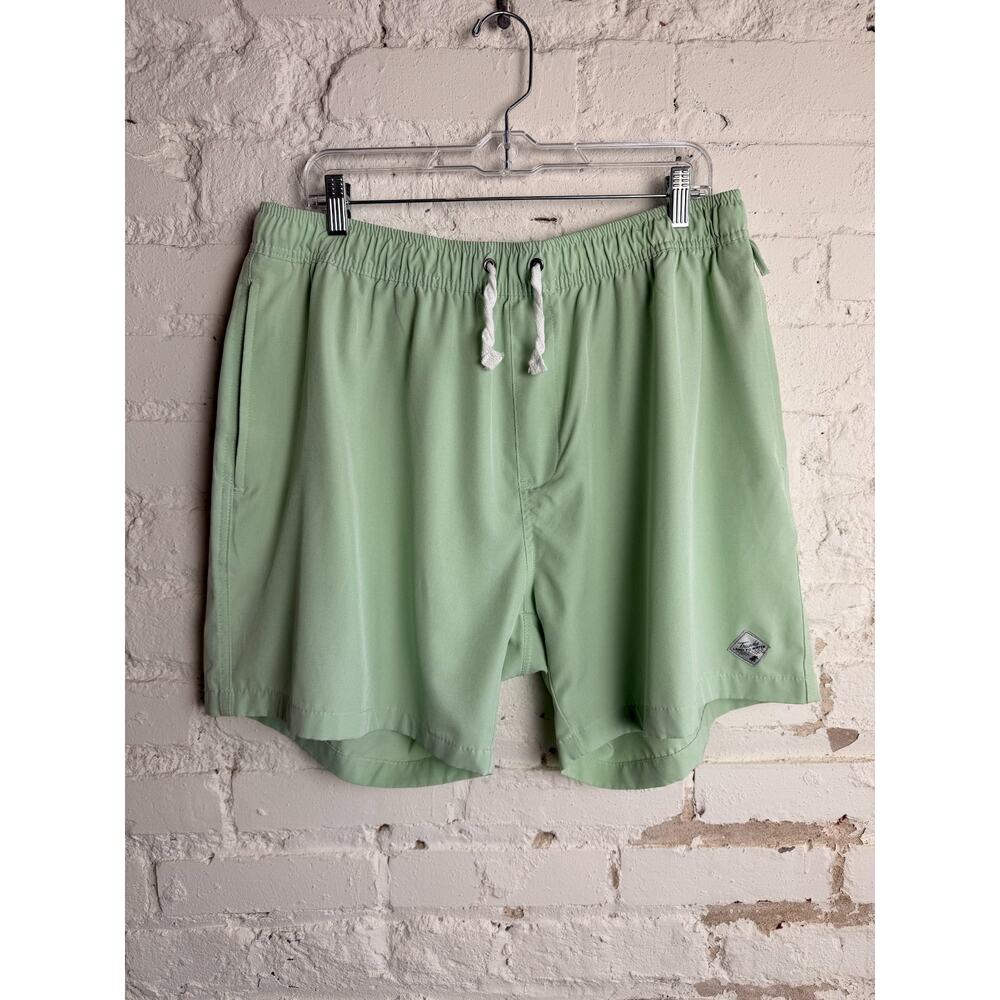 Trunks Land To Water Green Swim Shorts XXL Elastic Waist Beach Casual Summer